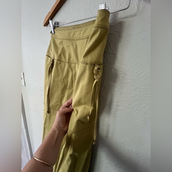 SITKA SEMSCH 100% Cotton Green Wrap Asymmetrical Long with Pockets Skirt Small - Picture 6 of 12